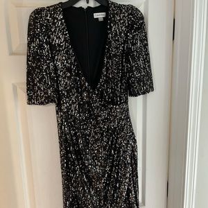 Black sparkle Calvin Klein dress
